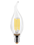 Лампа WOLTA Led Filament 25SCDFT 7W E14 4000К свеча на ветру (959)