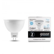 Лампа Gauss LED Elementary MR16 13537 7W GU5.3 6500K
