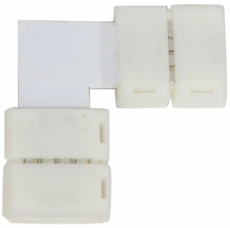 Комплект L коннекторов с соединителем для светодиодной ленты RGB (5050/10мм), LD186 23133