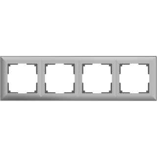 Werkel Fiore Рамка 4 поста Серебряный W0042206  (WL14-Frame-04)