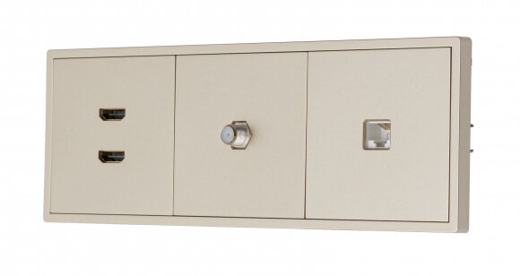 MIKAMI MI-5 Компьютерная розетка RJ-45 кат. 5e Латунь