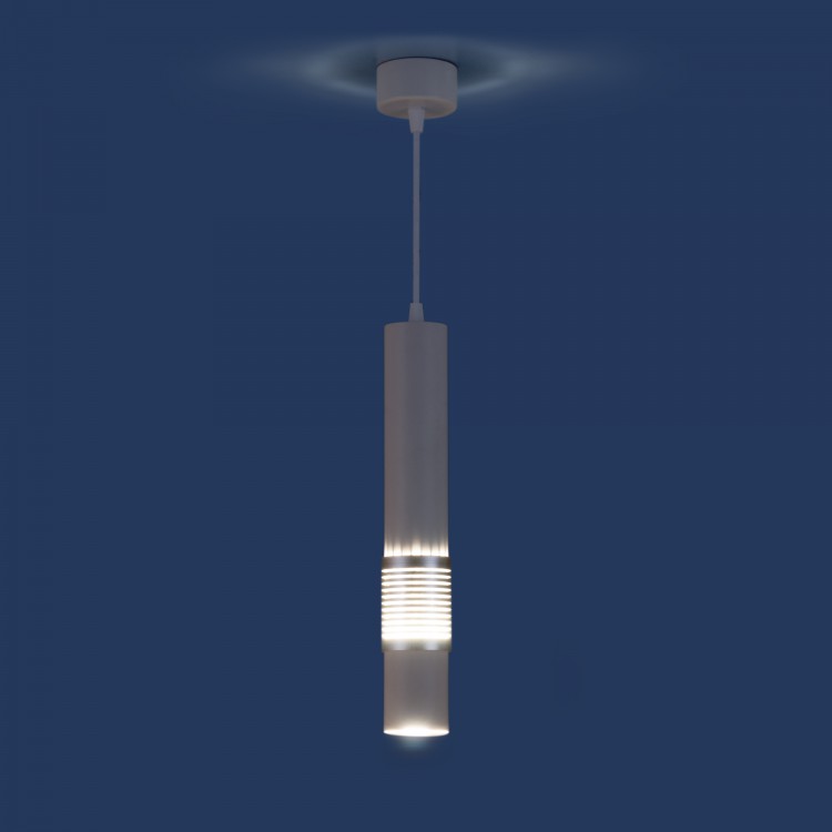 Светильник подвесной DLN001 MR16 белый матовый/серебро (снят с пр-ва)