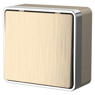 Werkel Gallant Выключатель 1-кл. W5010010 (WL15-01-01) шампань рифленый