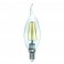 Лампа светодиодная  Uniel LED-CW35-13W/3000K/E14/CL PLS02WH серия Sky форма "Свеча на ветру" (421)