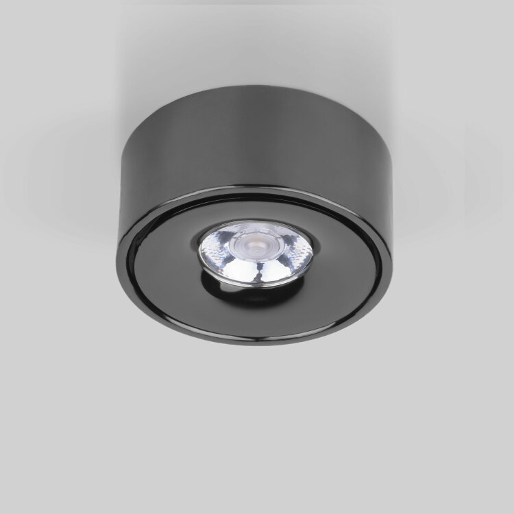 Светильник накладной 25100/LED 8W Glide черный жемчуг