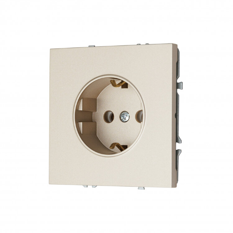 MIKAMI MI-5 Розетка 1-ая с/з Латунь