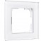 Werkel Favorit Рамка 1 пост Белый,стекло W0011101 (WL01-Frame-01)