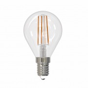 Лампа светодиодная  Uniel LED-G45-9W/3000K/E14/CL/DIM GLA01TR серия Air форма "шар"