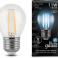 Лампа Gauss LED Filament 11W 105802211 4100K E27 шар