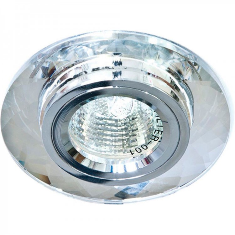Светильник встраиваемый Feron 8050-2 MR16 50W G5.3 серебро + серебро