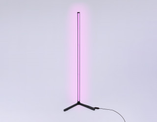 Торшер светод. Ambrella RGB с пультом FL8027 BK черн. LED 20W (ПДУ радио 2.4G)