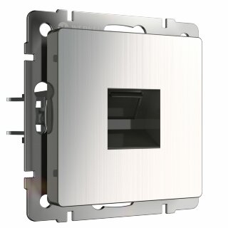 Werkel Розетка интернет 1-ая W1181002  RJ-45 (WL02-RJ-45)  глянцевый никель