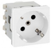 SConnect Мультирозетка 2к+з с системой быстрого соедин., Белая K11-9
