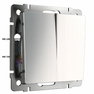 Werkel Выключатель 2-кл. W1120002 (WL02-SW-2G)  глянц.никель