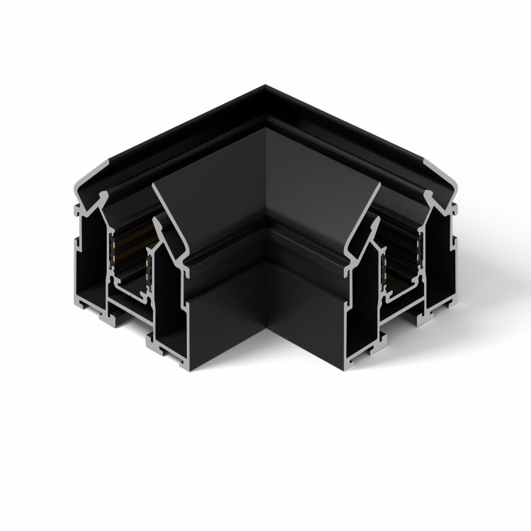 Slim Magnetic Коннектор угловой внутренний для шинопровода в натяжной потолок (черный) Elektrostandard 85124/00