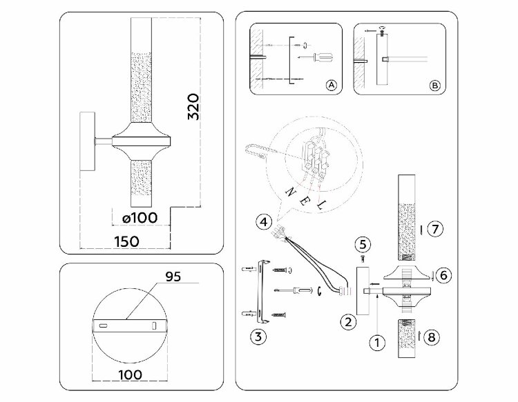Бра Ambrella Light High Light Modern LH55355