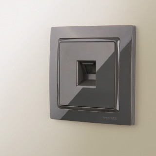 Werkel Basic Рамка 1 пост W0012007 (WL03-Frame-01) серо-коричневый, basic