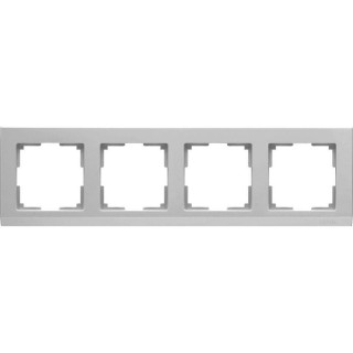 Werkel Stark Рамка 4 поста Серебряный W0041806 (WL04-Frame-04)