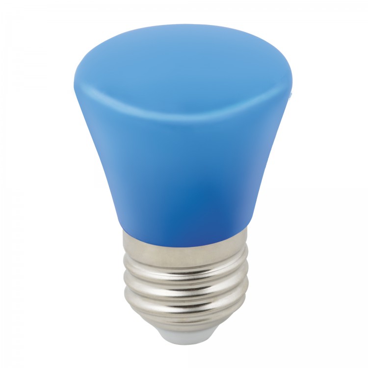 Лампа светодиодная Volpe LED-D45-1W/Blue/E27/FR/C Bell форма 