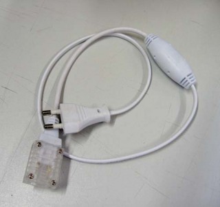 Сетевой провод 220В для светодиодной ленты SMD5050, IP68 с иглой в комплекте