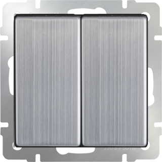 Werkel Выключатель 2-кл. проходной W1122002  (WL02-SW-2G-2W) глянц.никель