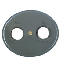 Накладка  TV/R для розетки Tacto серый камень NIE 5550 GP