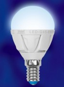 Лампа светодиодная  Uniel LED-G45P-5W/NW/E27/FR ALC02SL серия Crystal (118)