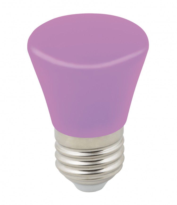 Лампа светодиодная Volpe LED-D45-1W/Purple/E27/FR/C Bell форма "колокольчик"матовая