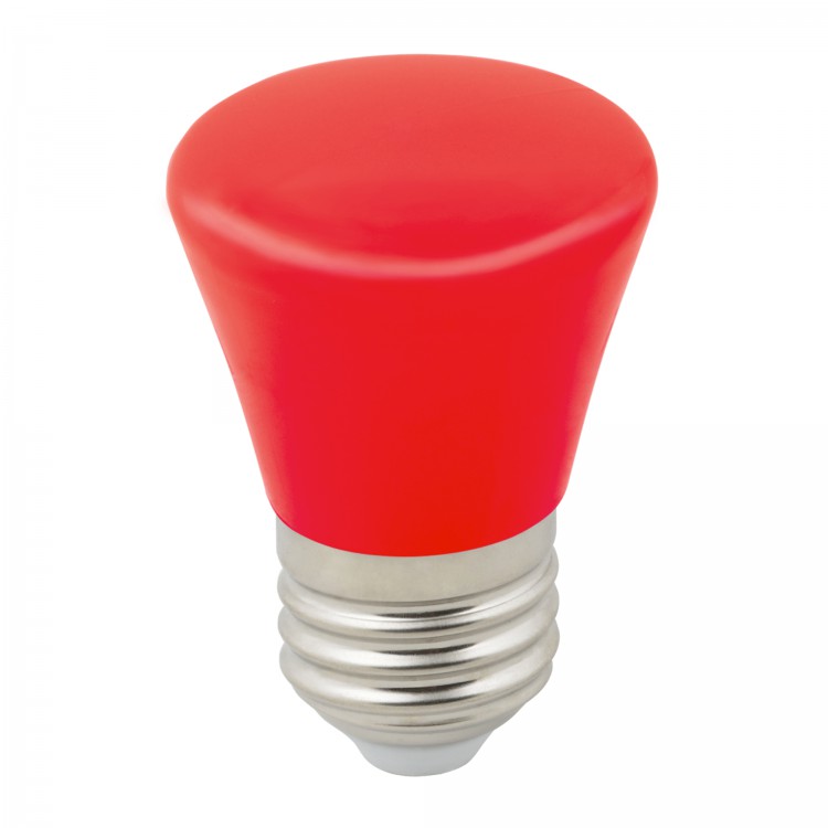 Лампа светодиодная Volpe LED-D45-1W/Red/E27/FR/C Bell форма "колокольчик"матовая