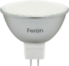 Лампа  FERON светод. LB-26 80LED/7W 230V G5.3 4000K MR16 матовая (163)