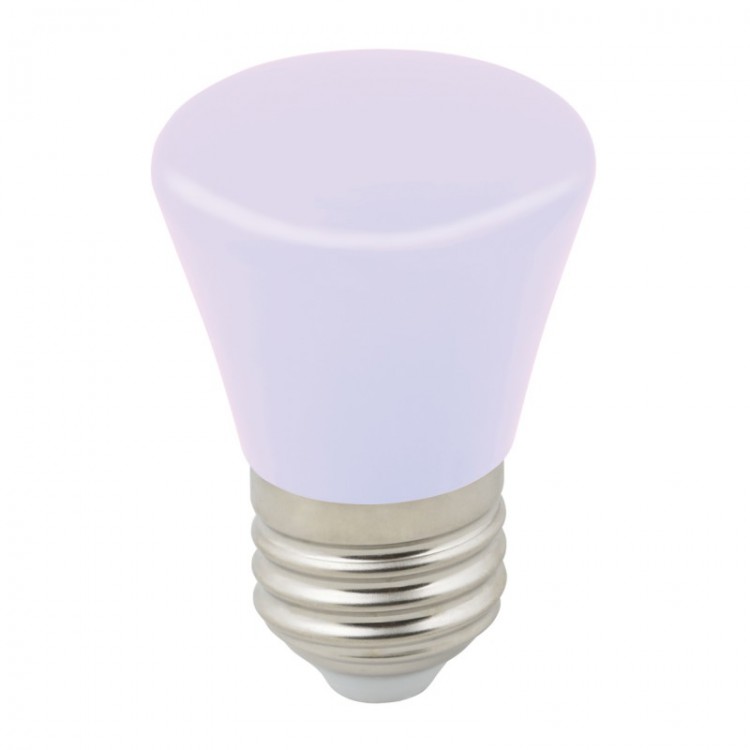 Лампа светодиодная Volpe LED-D45-1W/RGB/E27/FR/C Bell форма "колокольчик"матовая