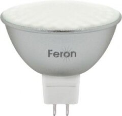 Лампа  FERON светод. LB-26 80LED/7W 230V G5.3 6400K MR16 матовая (165)