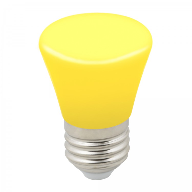 Лампа светодиодная Volpe LED-D45-1W/Yellow/E27/FR/C Bell форма 