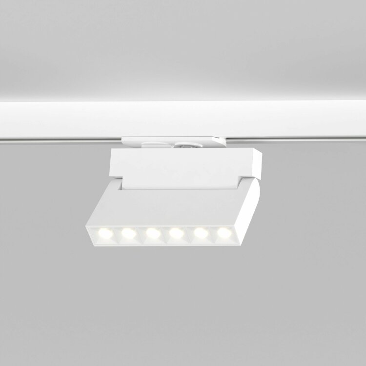 Трековый светодиодный светильник для однофазного шинопровода Elektrostandard Garda Белый 10W 4200K (85017/01) однофазный