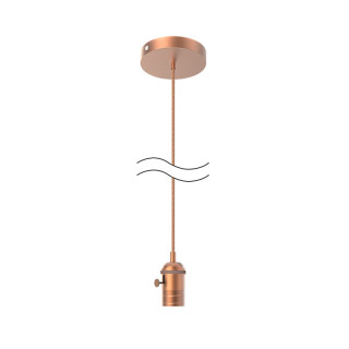 Светильник подвесной Gauss Decor PL043 медный E27, 1 м,