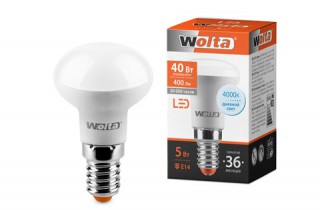 Лампа WOLTA Led 25S39R 5W E14 4000K R39 (177) (Уценка)