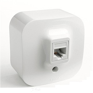 Legrand Quteo Белая Розетка телеф. RJ-11 782214