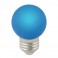 Лампа светодиодная Volpe LED-G45-1W/Blue/E27/FR/C форма "шар"матовая