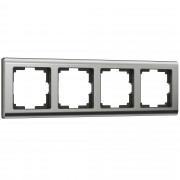 Werkel Metalic Рамка 4 поста Глянцевый никель W0041602 (WL02-Frame-04)