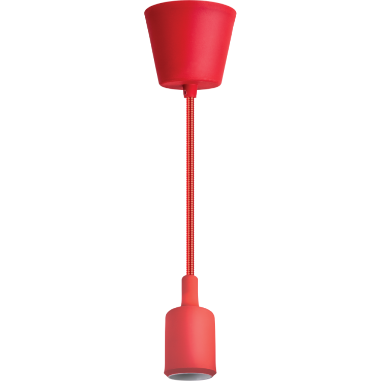 Светильник с проводом 1м Е27 красный 61 524 NIL-SF02