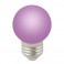 Лампа светодиодная Volpe LED-G45-1W/Purple/E27/FR/C форма "шар"матовая