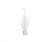 Лампа Gauss LED Filament 9W 104201109-D 3000K E14 свеча на ветру milky диммир.