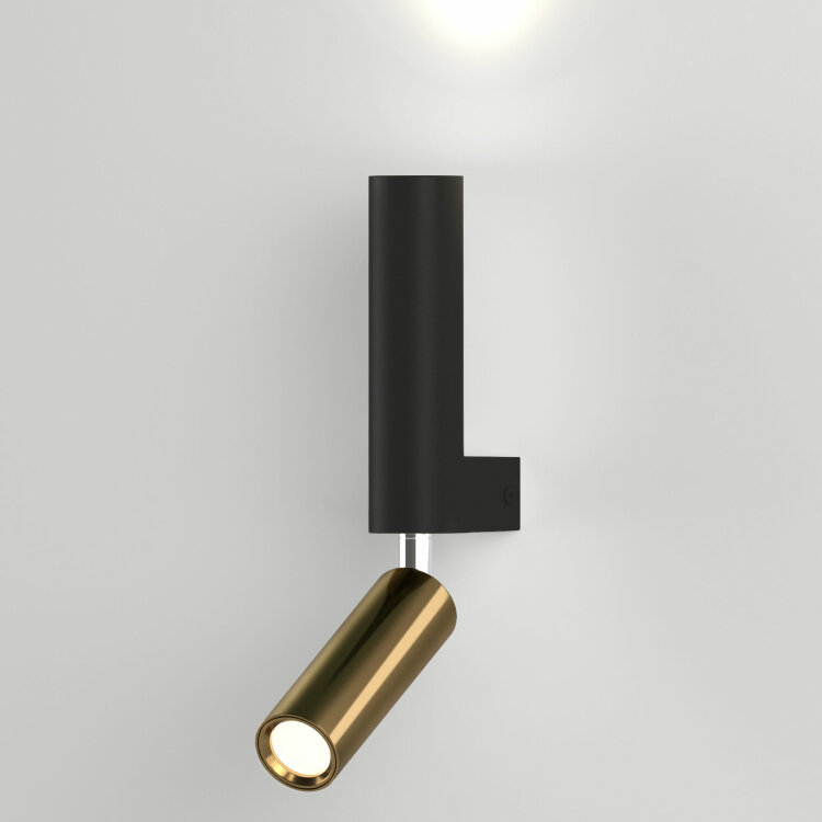 Настенный светильник 40020/1 LED черный/латунь
