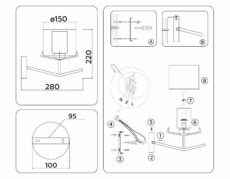 Бра Ambrella Light High Light Modern LH57004