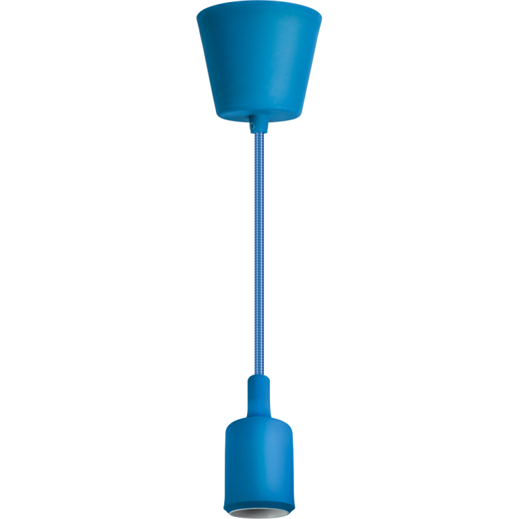 Светильник с проводом 1м Е27 синий 61 525 NIL-SF02